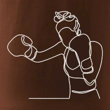 Žena boxerka jedním tahem