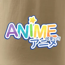 Anime nápis duhový