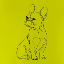 Francouzský buldoček černá kresba