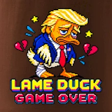 Trump lame duck pixel art game over