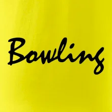Bowling nápis psací