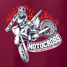 Motocross extreme sport fire