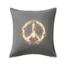 Peace symbol pískový