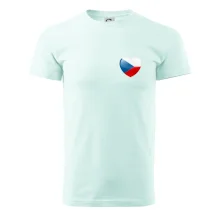 Česká vlajka srdce - pravé prso