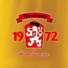 Narozena v Československu - Přelepený znak 1972