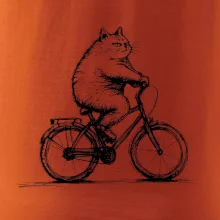 Tlustá kočka  na kole