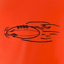 Americký fotbal letící míč