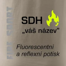 SDH Váš název - FLUO + Reflexní potisk