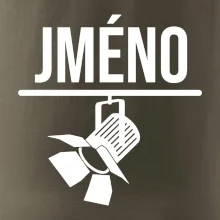 Jméno a nápis na zádech - stage crew