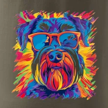 Knírač barevný styl 70s