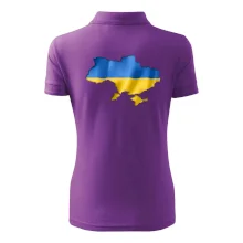 Ukrajina vlajka mapa