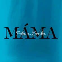 Máma - Tiskací nápis se jmény dětí