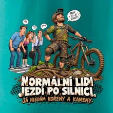 Normální lidi jezdí po silnici cyklistický humor