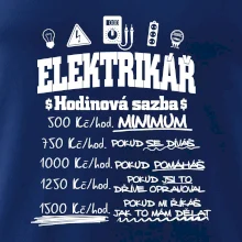 Elektrikář hodinová sazba