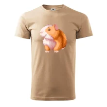 Morče - kreslené, bílo oranžové