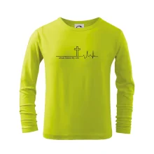 Jesus Saved My Life kříž ekg Jesus Saved My Life kříž ekg