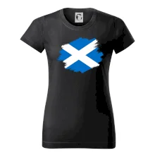 Skotská vlajka kreslená štetcem