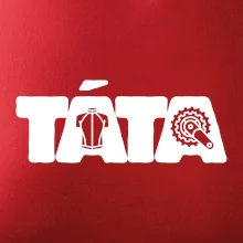 Táta nápis - cyklista