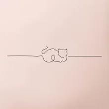 Kočka linka kreslená