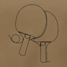 Pálky na stolní tenis jedním tahem