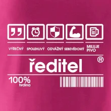 Čárový kód - Ředitel