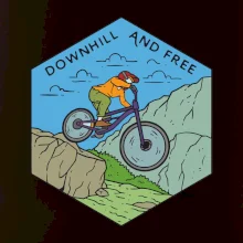 Downhill and free kluk