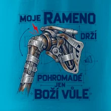 Badminton rameno drží boží vůle