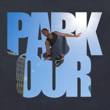 Parkour nápis nebe