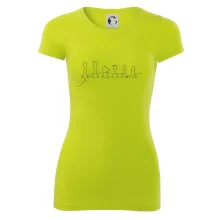 Šachové figurky v řadě - obrys