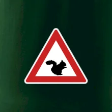 Dopravní značka - Pozor veverka