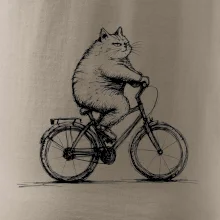 Tlustá kočka  na kole