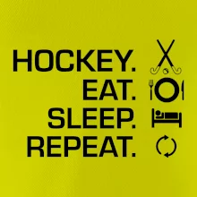Pozemní hokej eat sleep repeat