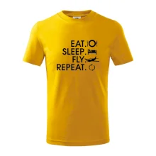 Eat sleep fly repeat