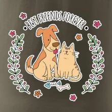 Kočka a pes best friends