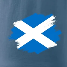 Skotská vlajka kreslená štetcem