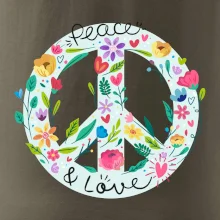 Peace and love symbol