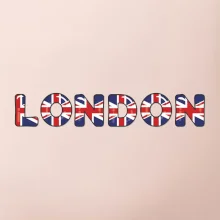 Nápis London vlajka