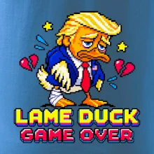 Trump lame duck pixel art game over
