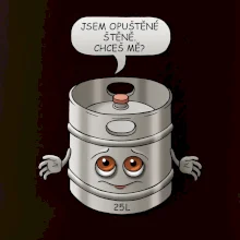 Opuštěné štěně - sud (Hana-creative)