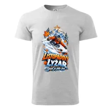 Listopadový lyžař král zasněžených svahů