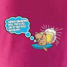 Žádnou malinovku, ale pivo