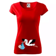 Čáp a miminko - kluk (Hana-creative)