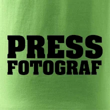 Novinář nápis - Press Fotograf