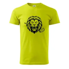 Floorball - Lev s hokejkou v tlamě