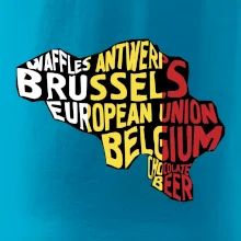 Mapy - názvy měst - Belgie