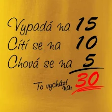 Vypadá, cítí se, chová se - 30 let