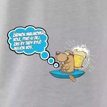 Žádnou malinovku, ale pivo