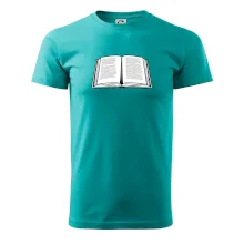 Kniha černobílá otevřená s textem