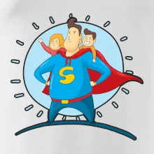 Táta superman - holka a kluk Táta superman - holka a kluk