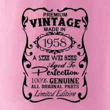 Vintage Etiketa - 1958